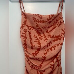 Nanushka orange dress